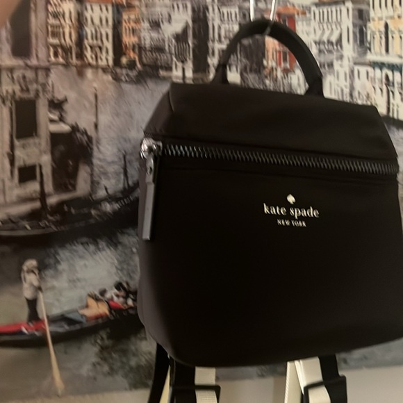Kate Spade Black and White mini Backpack - Picture 11 of 15